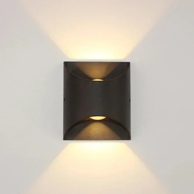 APLIQUE PARED SEAL NEGRO 6W LUZ CALIDA IP65 2