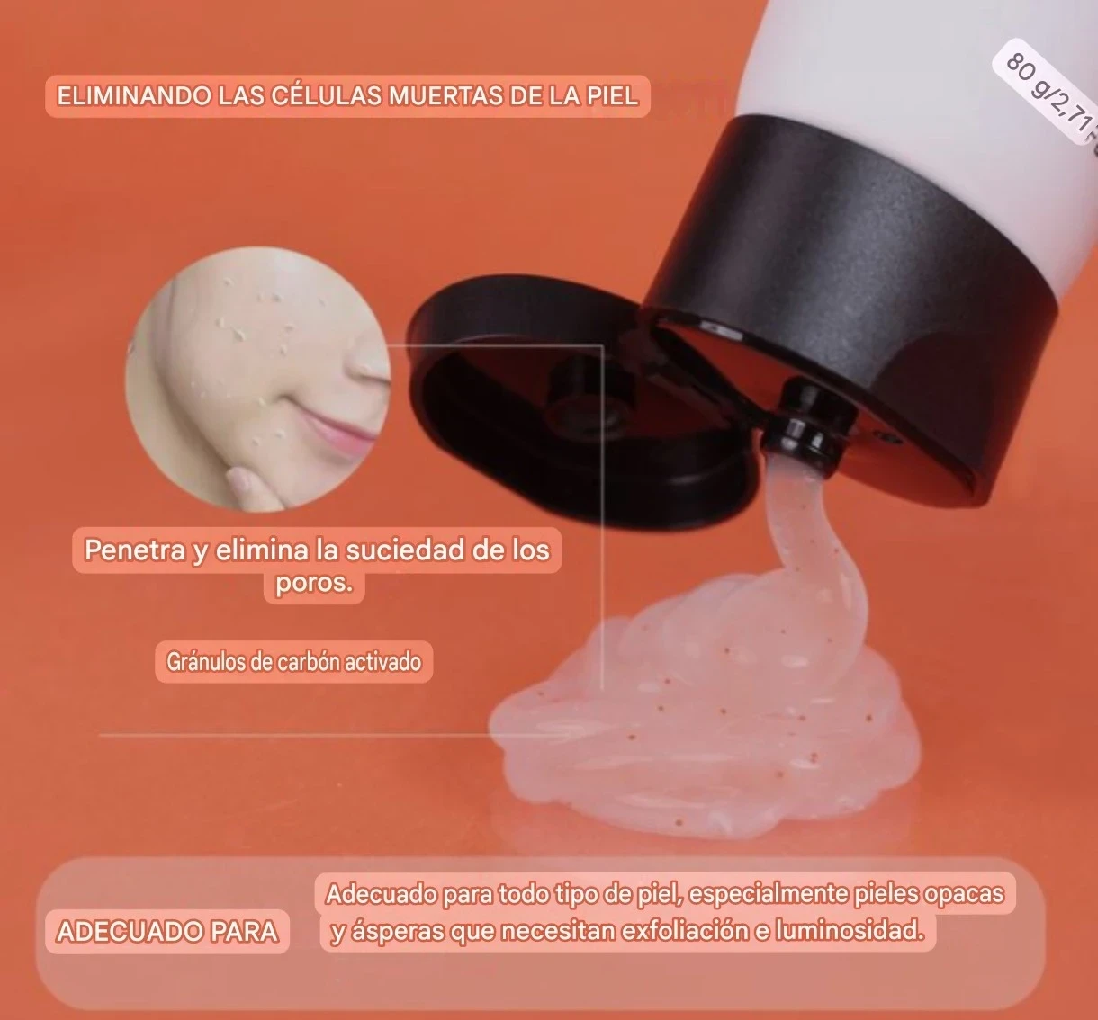 ✨ Disunie Peeling Gel Orange – Exfoliación suave y efectiva ✨  4