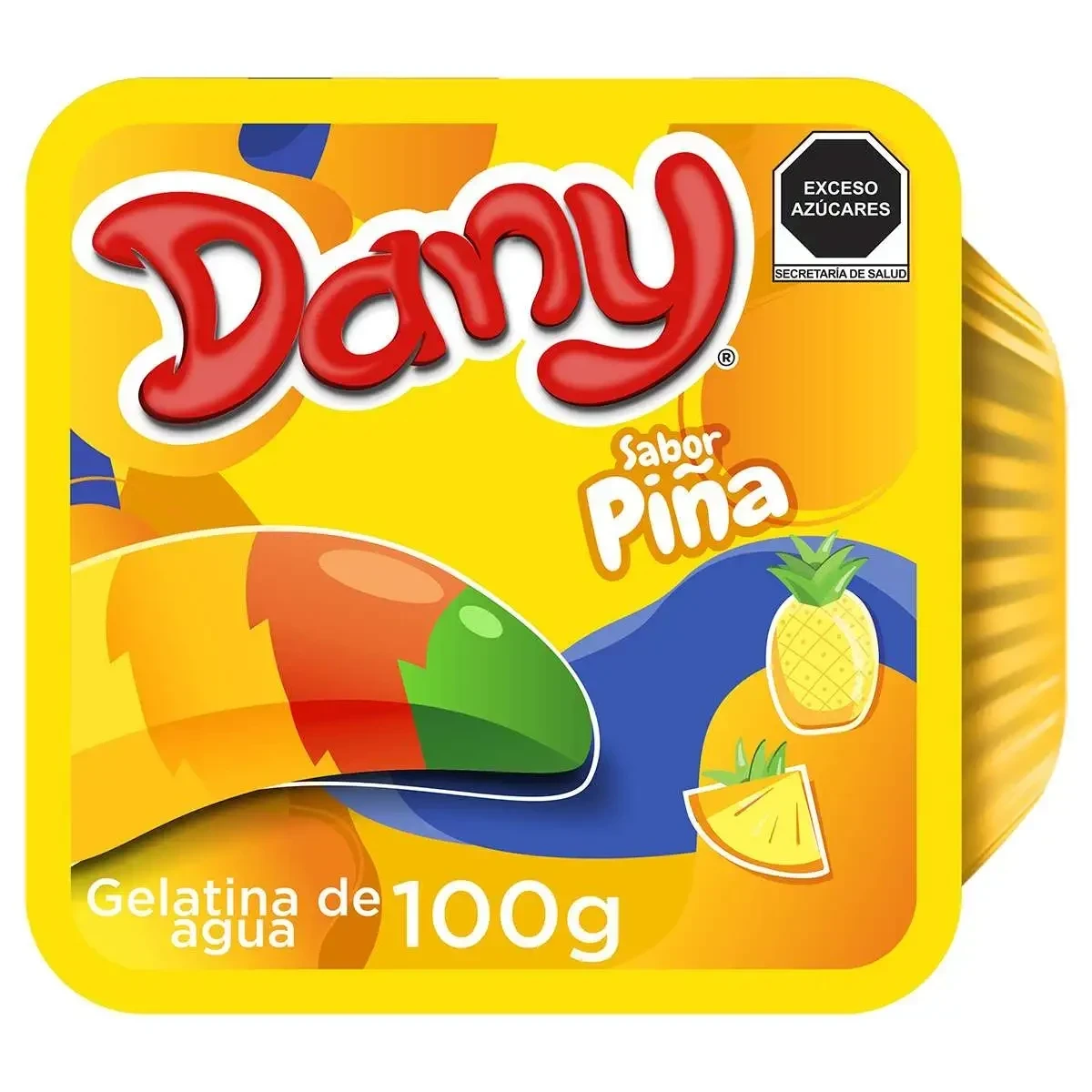 GELATINA SABOR PIÑA DANY 100 G – GELATINA DE AGUA