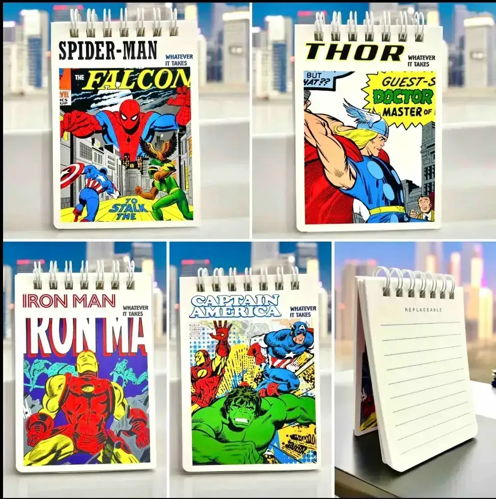 Mini Libreta Vertical Súper Héroes 