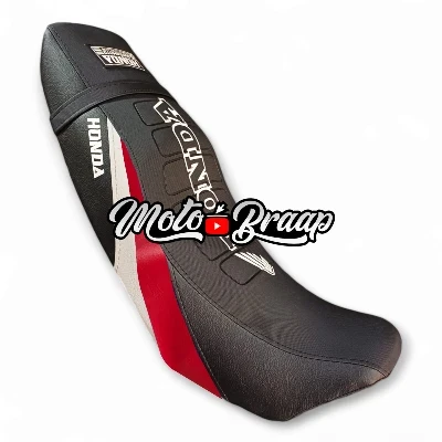 TP XR 150 L / TP XR 190 L / Forro Tapizado Cold Line Negro rojo gris cola Negra letrero en medio DW