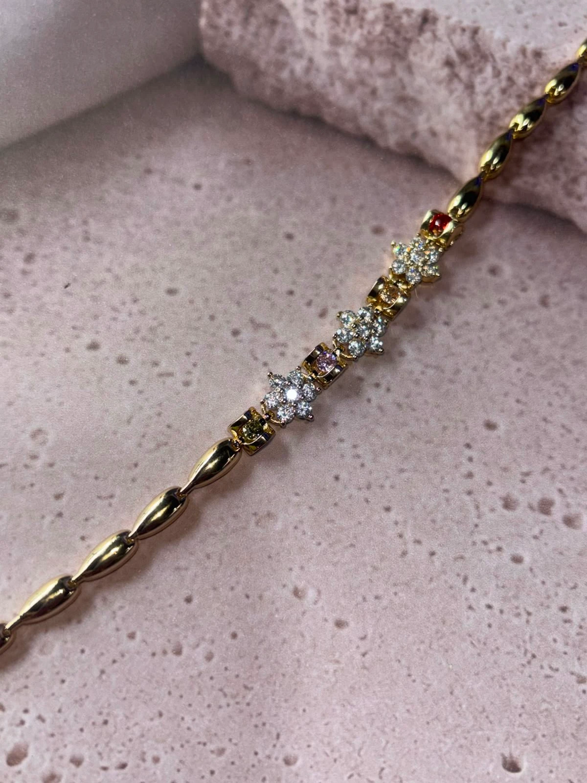 pulsera oro doble laminado 