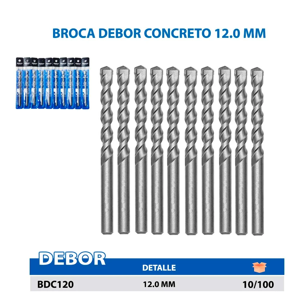 BROCA DEBOR CONCRETO 12.0 MM 