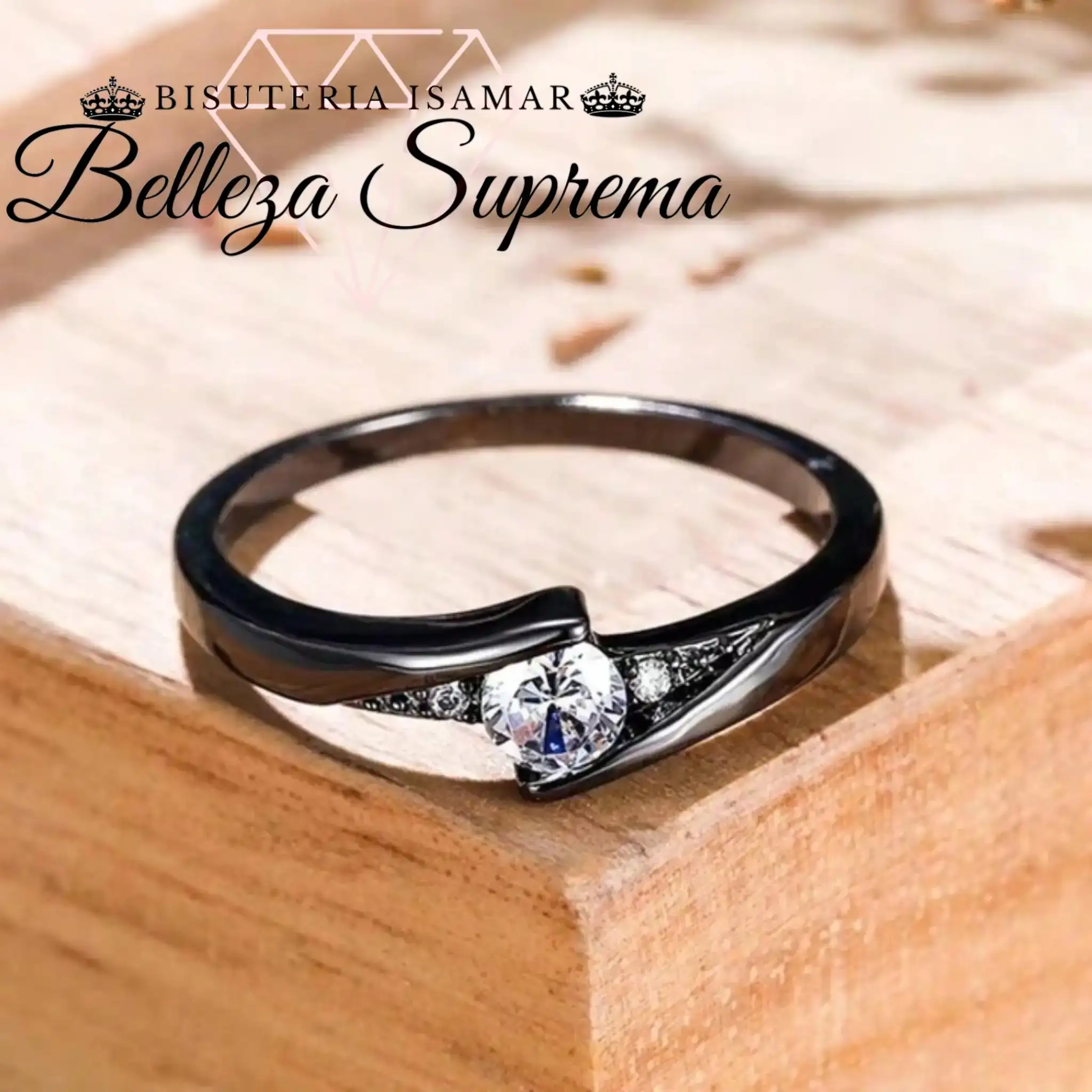 ANILLO DE PROMESA NEGRO 2