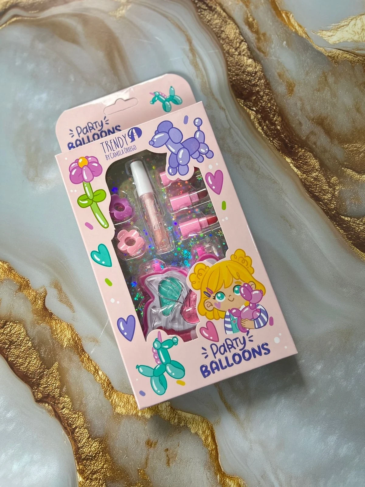 Kit Maquillaje Para Niñas Party Balloons 