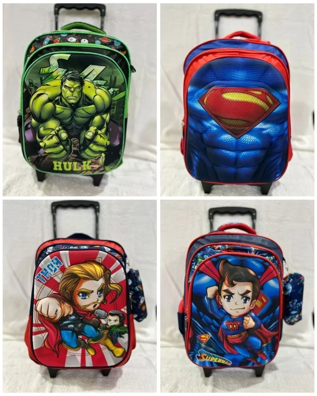 MOCHILAS ESCOLAR DISNEY CON CARRO
