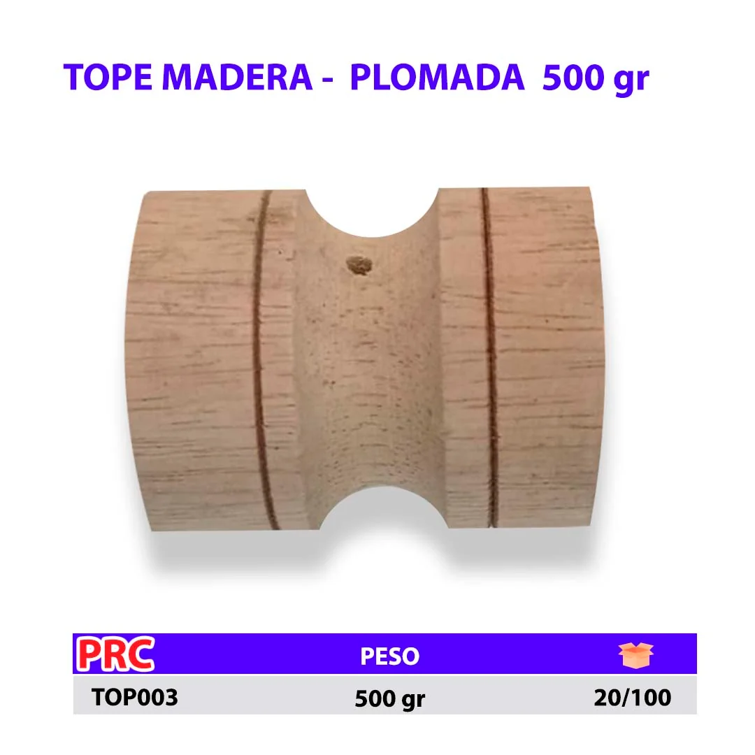 TOPE MADERA P/PLOMADA 500 gr 