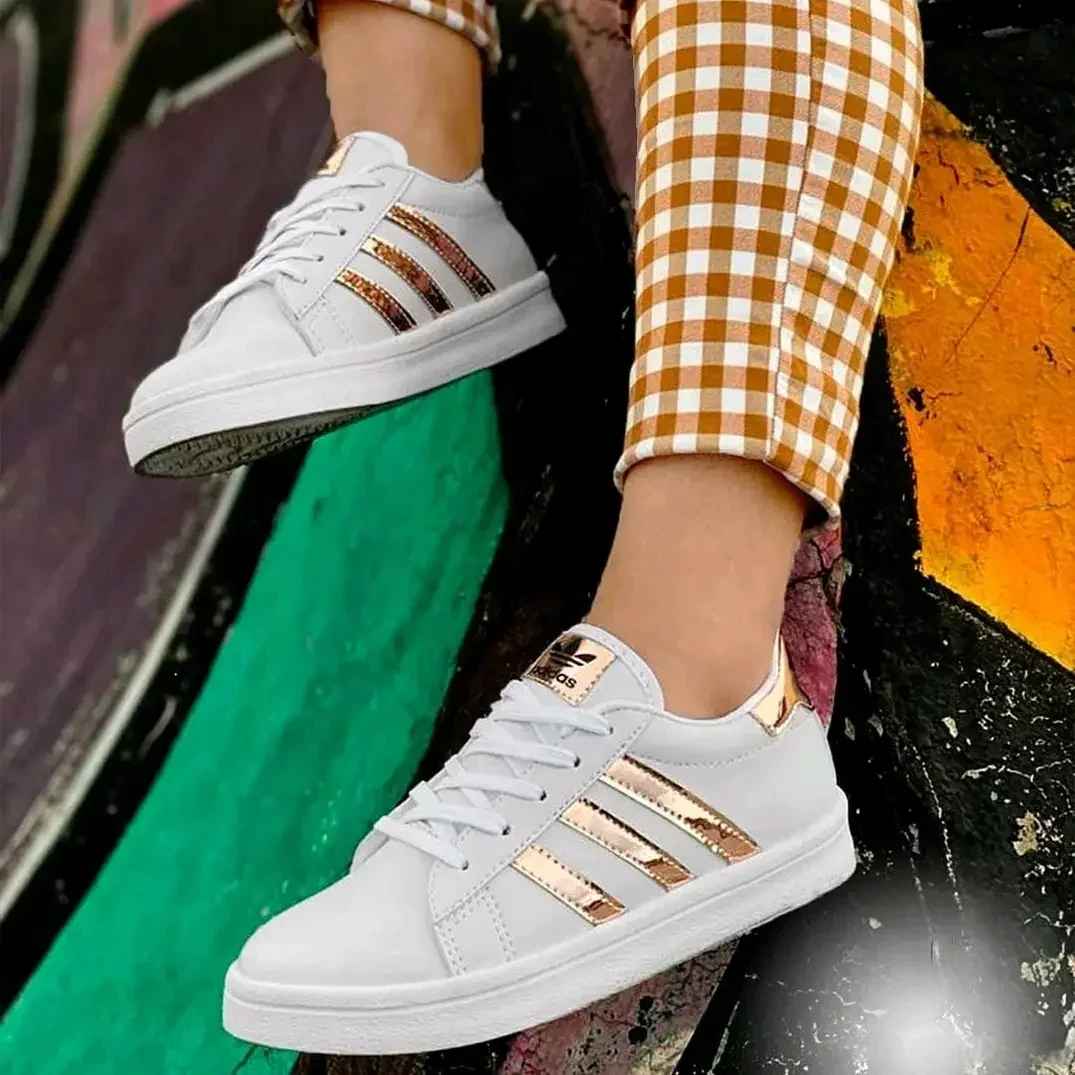 Adidas Blanco/Dorado Mujer