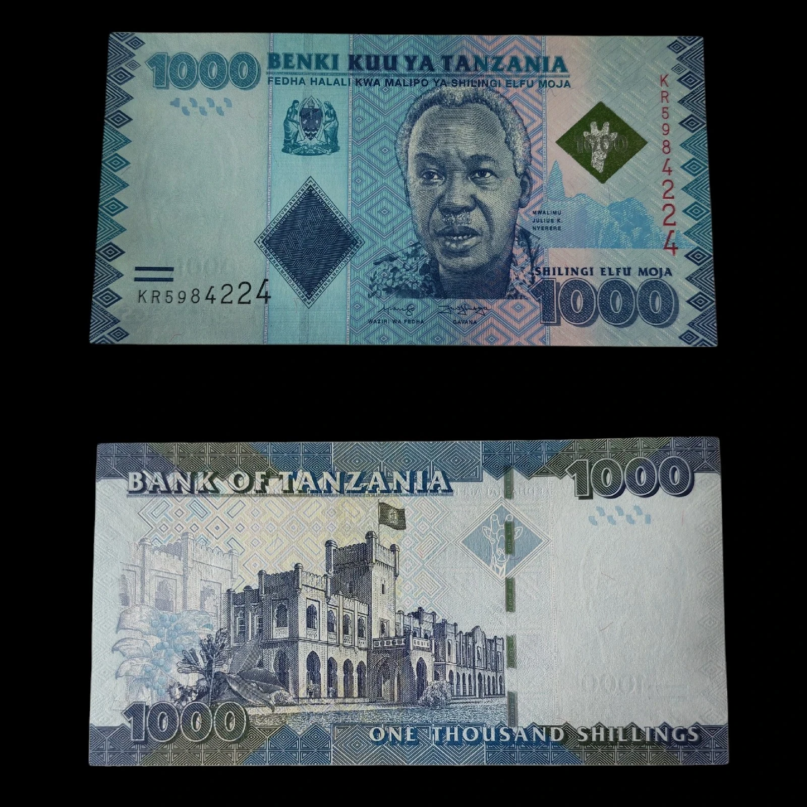 ° Tanzania 1000 Shelines UNC 