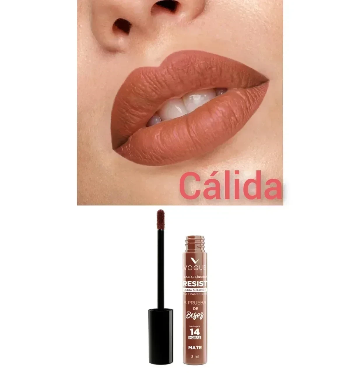 vogue labial liquido resist calida