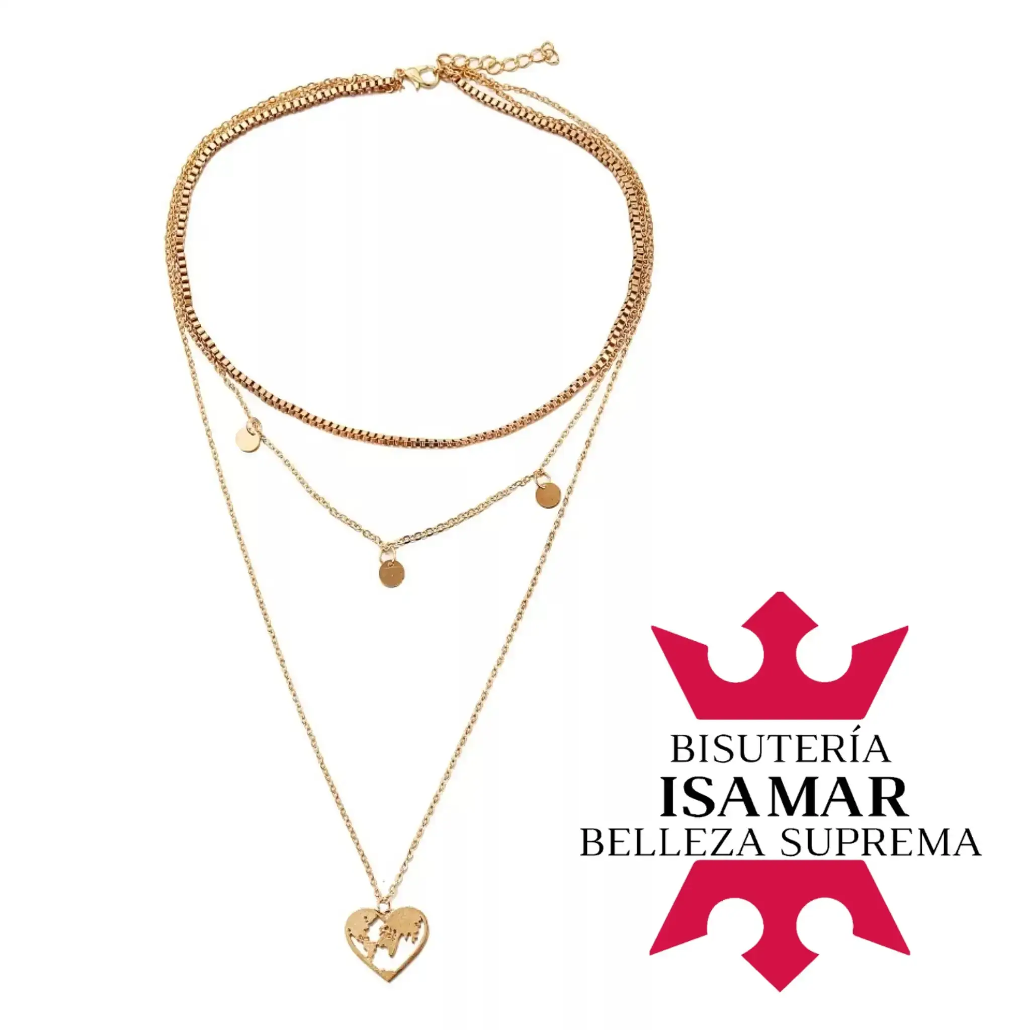 COLLAR CORAZÓN DE MUNDO 3