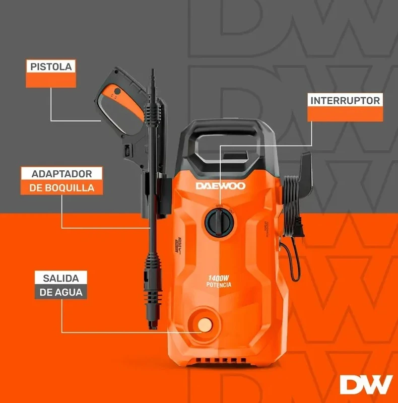 Hidrolavadora Daewoo de alta presión  2