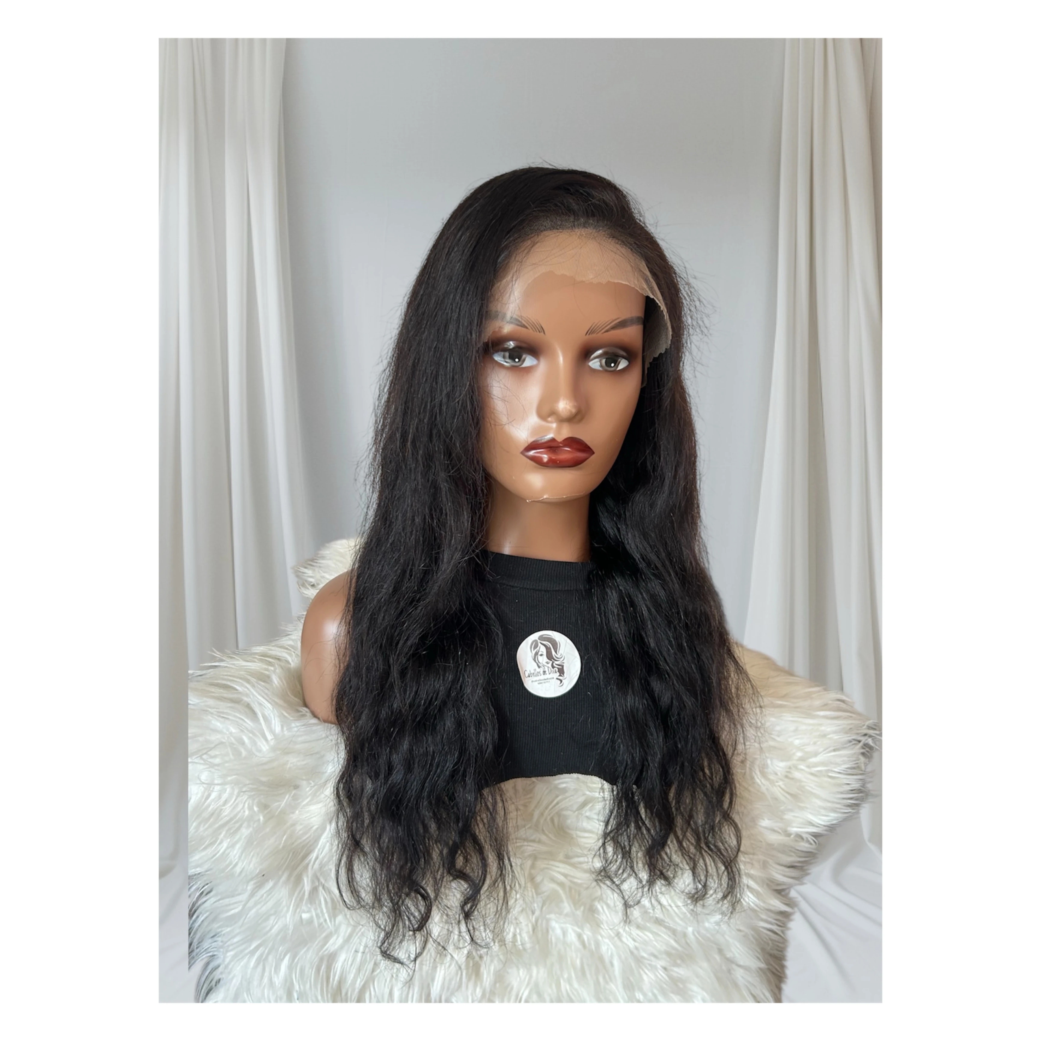 Peluca ondulado 24”  cabello brazileño,  3