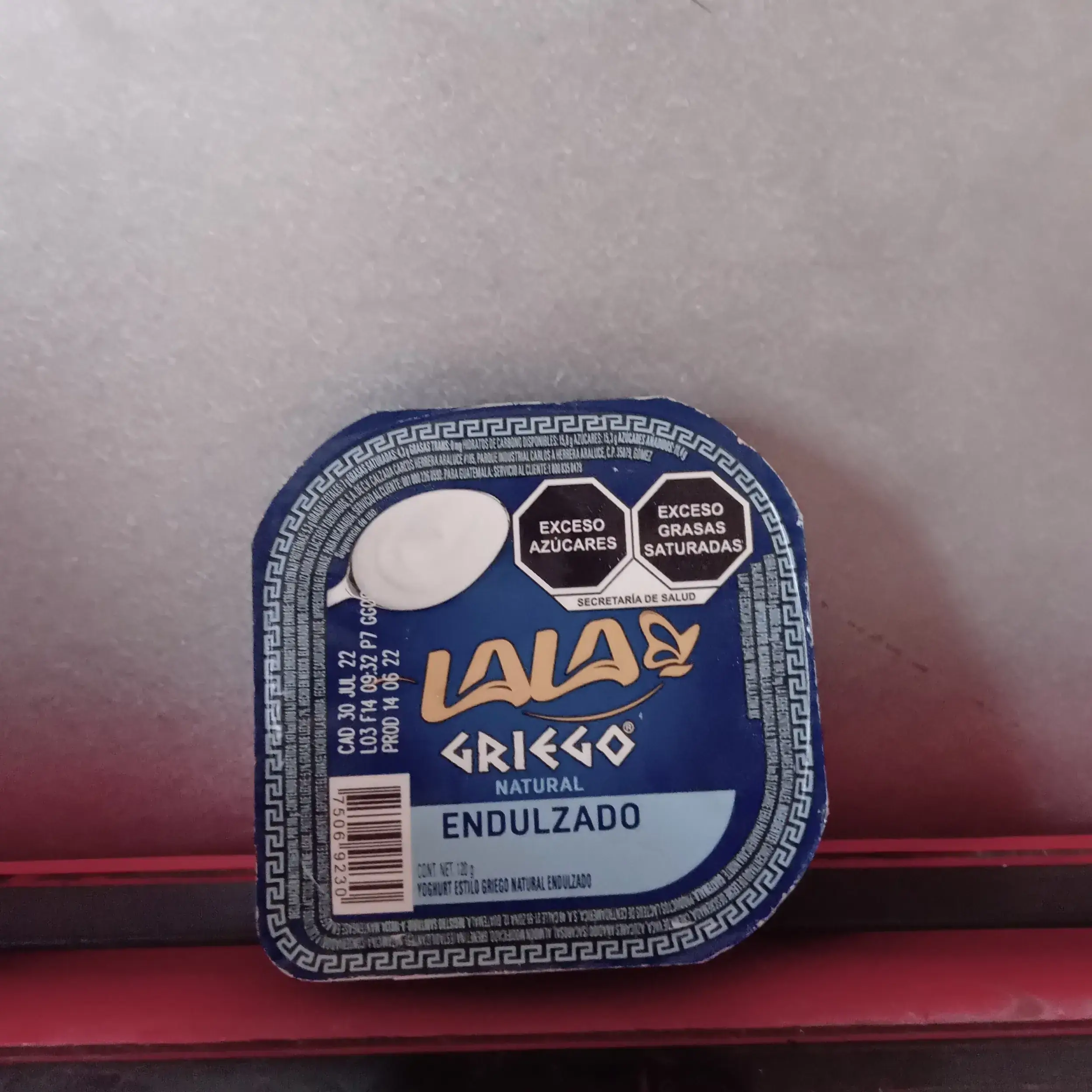 Yogurt Lala griego natural 120 g 