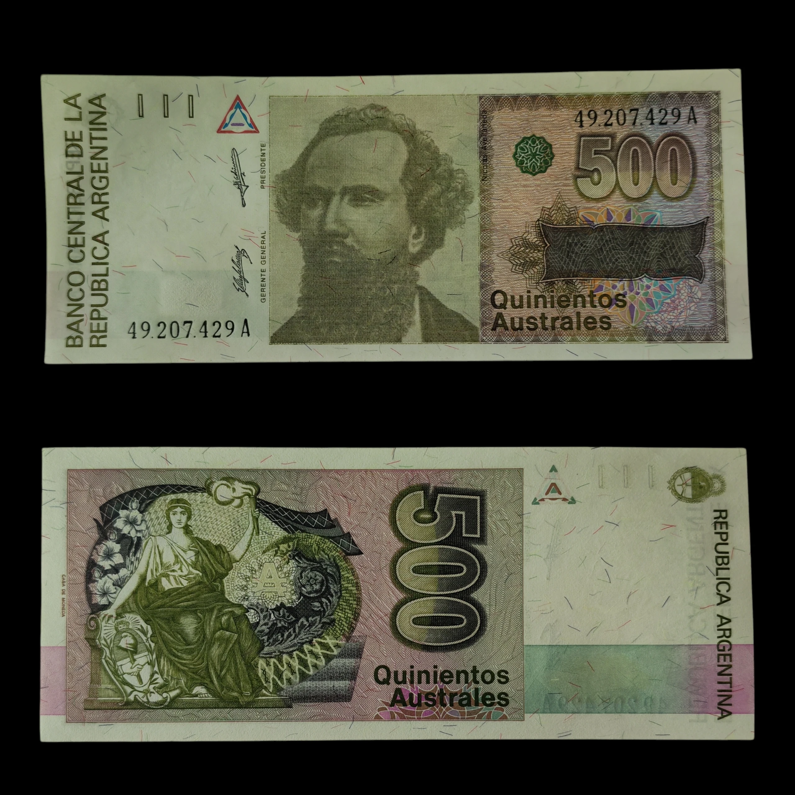 ° Argentina 500 Australes UNC