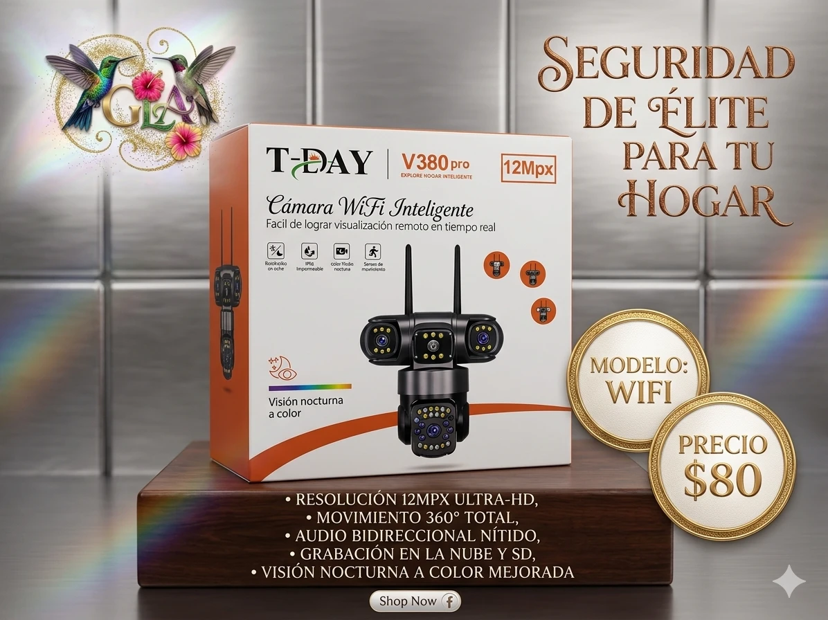 Camara wifi, v380 pro