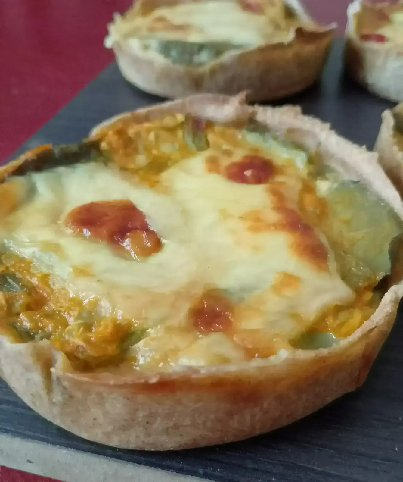 Tartitas individuales de harina integral de zapallitos verdes  2