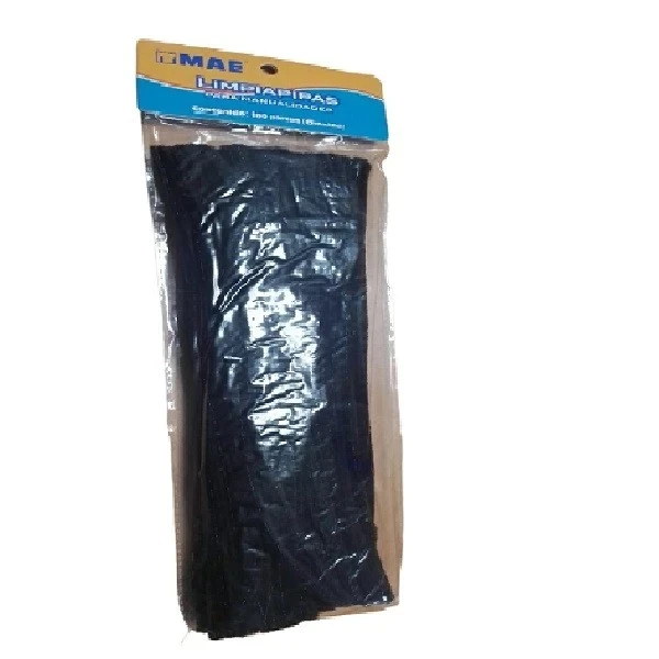 un limpiapipas  negro terciopelo 