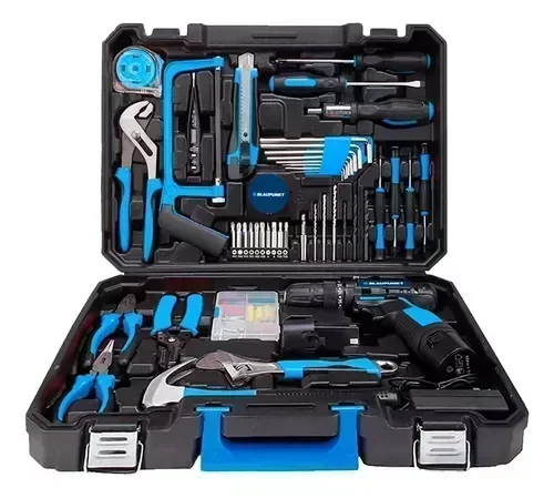 Kit Set De Herramientas Blaupunkt 800 143 Piezas + Taladro Estuche 3
