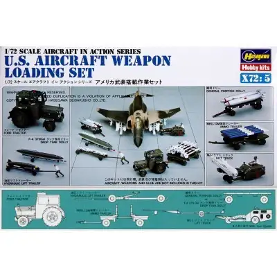 1/72 Hasegawa Aircraft Weapon Loading Set
