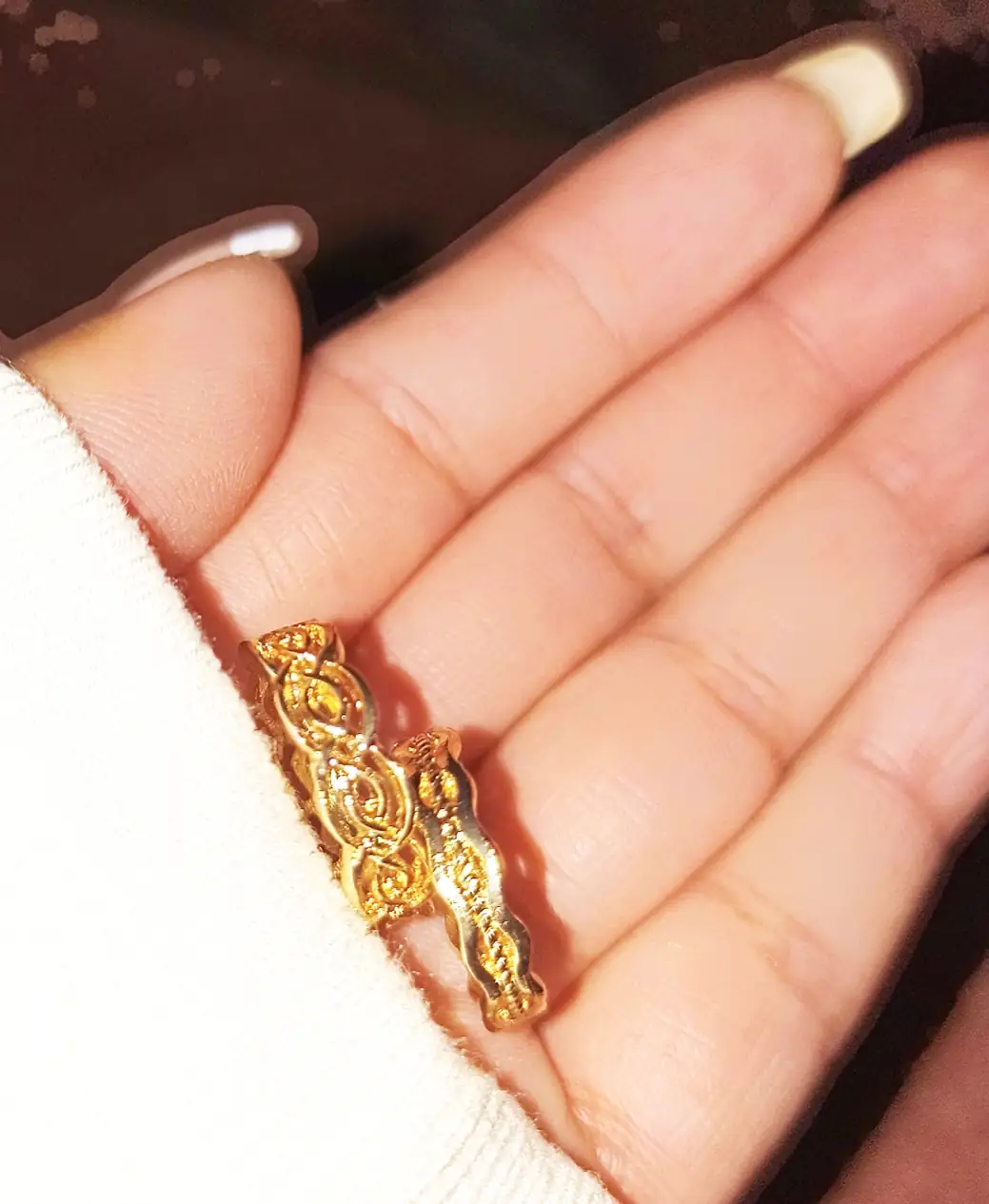 Par de anillos oro goldfield