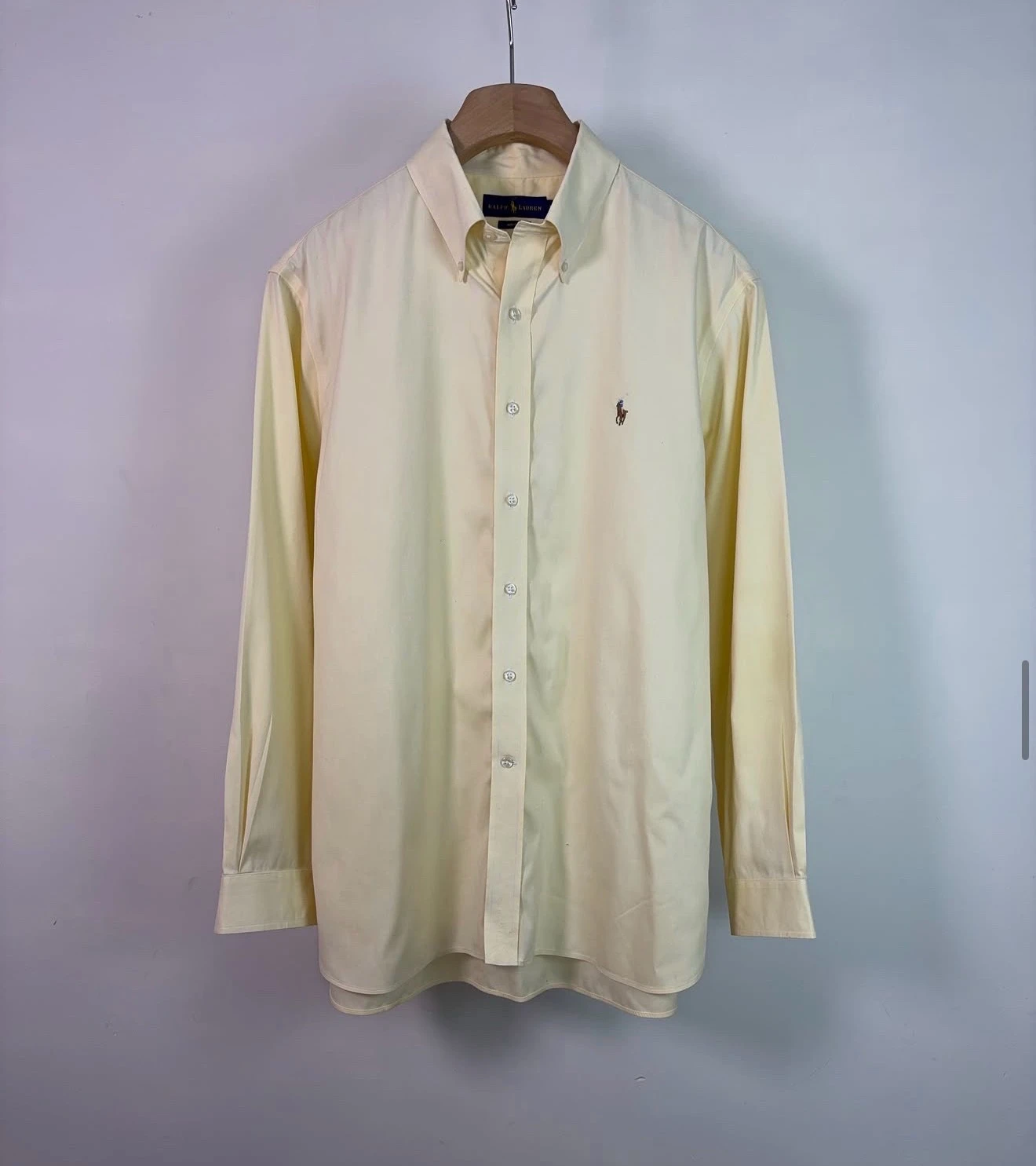 Camisa PoloRalphLauren “Non-Iron” Amarilla Pastel