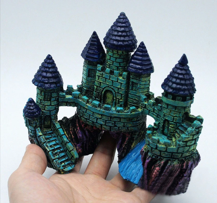 Adorno de Resina Mini Castillo 15*8*13.5cm Aq-376 2
