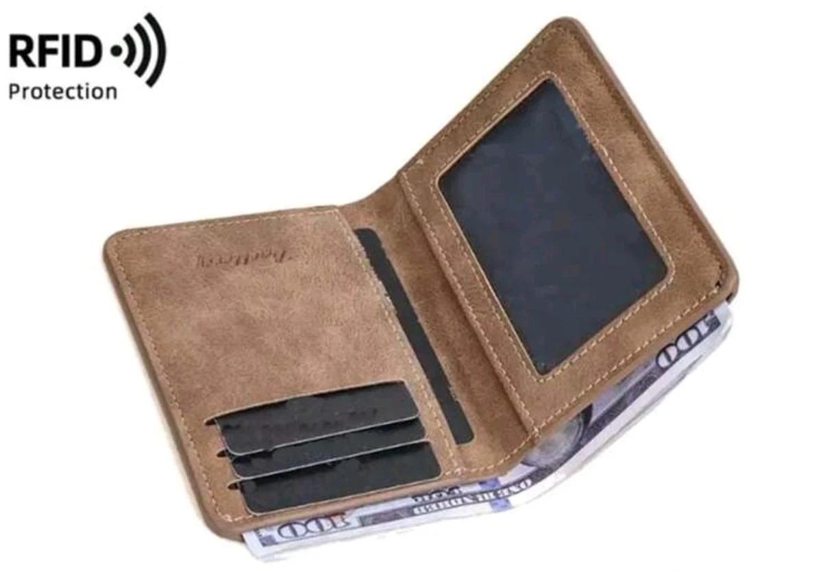 Cartera de Caballero Bifold Delgado con Protección RFID Baellerry 2