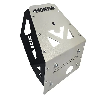 AC XR 150 L pechera color acero gris con laterales negros y logo 3d en negro ML