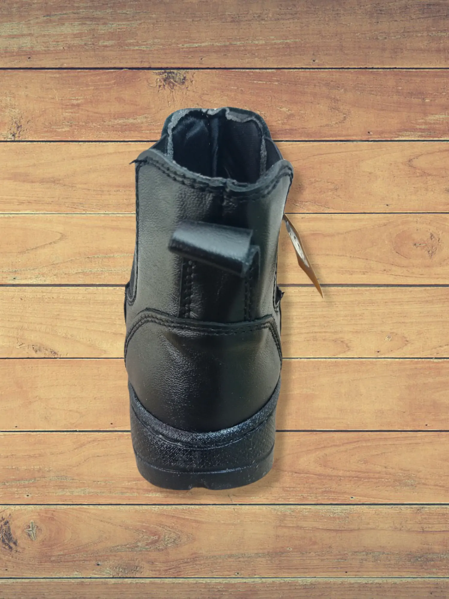 Botines de piel, color negro  4