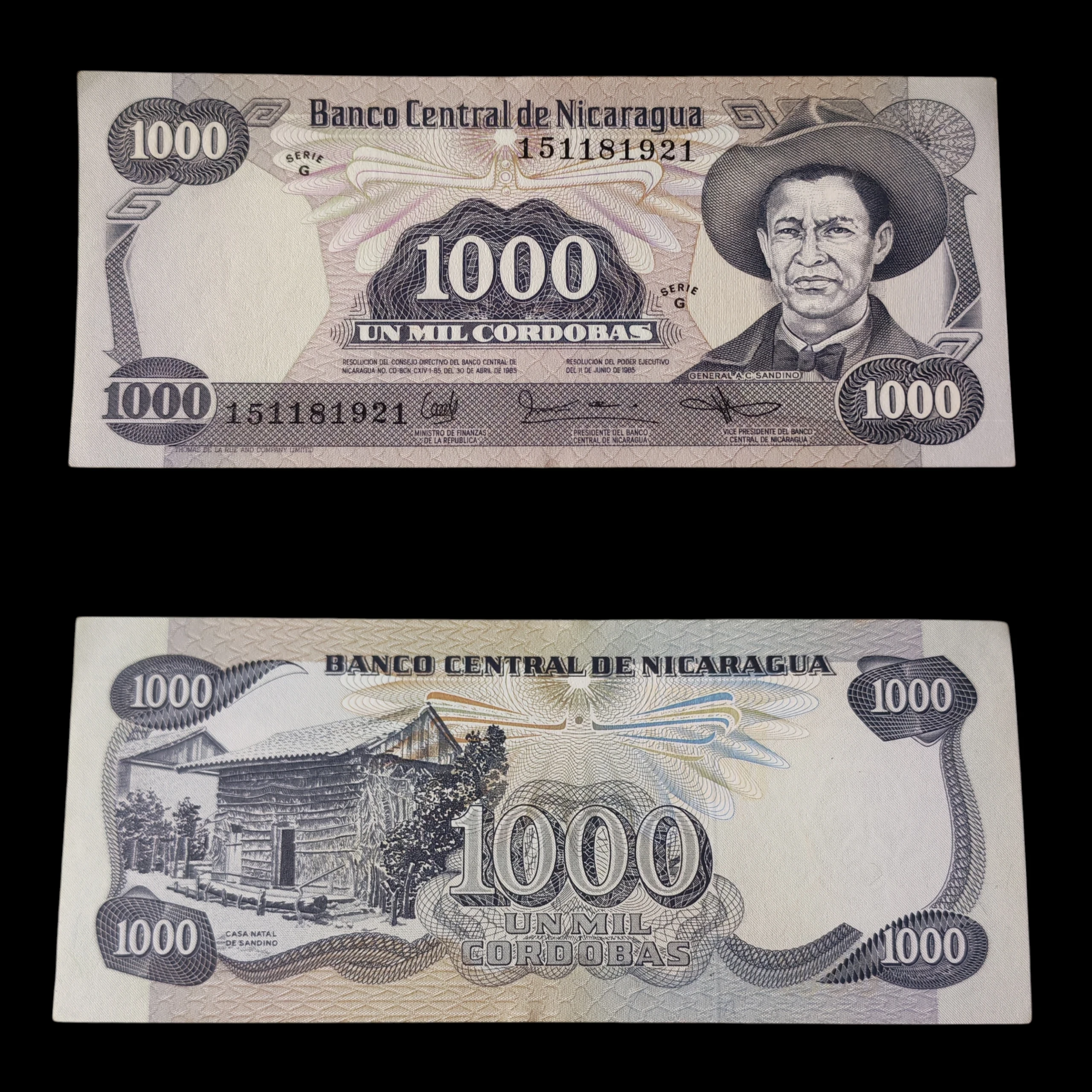 ° Nicaragua 1000 córdobas UNC