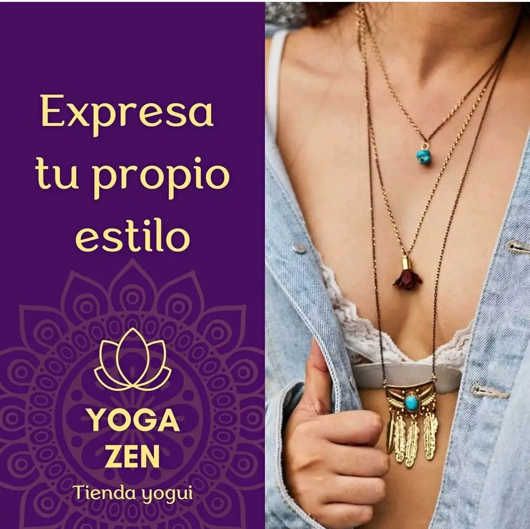 Collar de 3 capas con rosa y plumas doradas