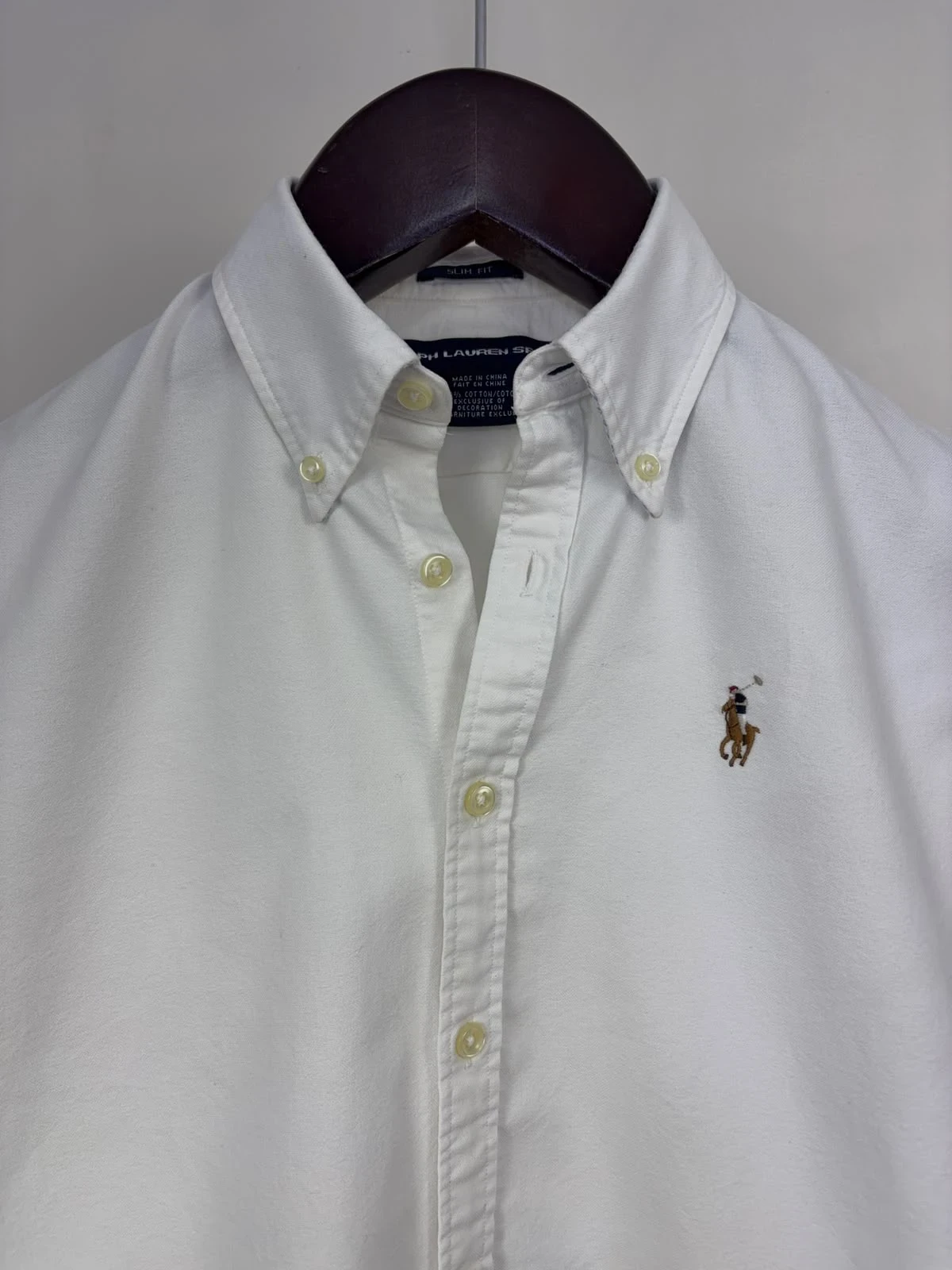RALPH LAUREN SPORT WHITE SLIM FIT SHIRT