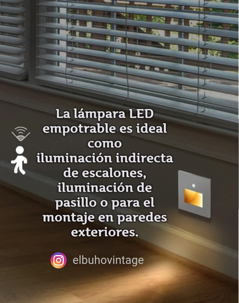 Spot Decorativo para Escalera con Sensor de Movimiento 3w ✨ 3