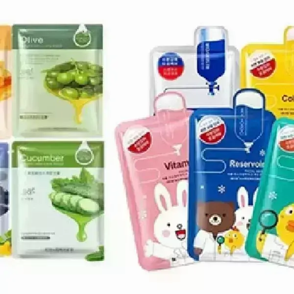 50 mascarillas coreanas  mask carbon activado anti acne aloe  2