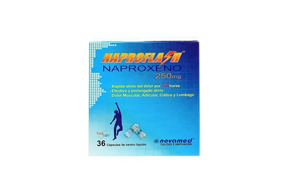 NAPROFLASH 250 MG X 36 CAPS