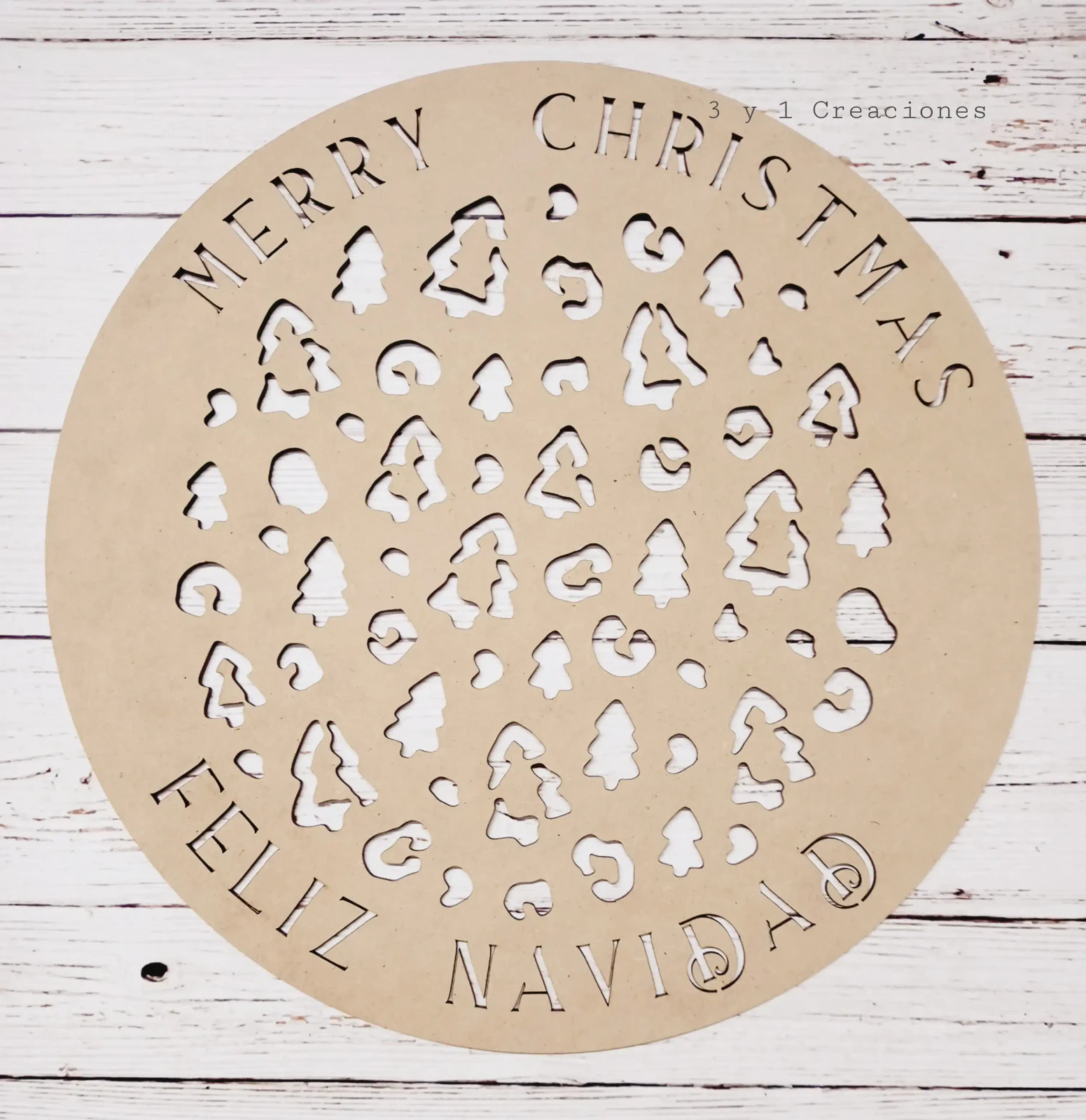 PLATO DE SITIO MODELO NAVIDAD PRINT 