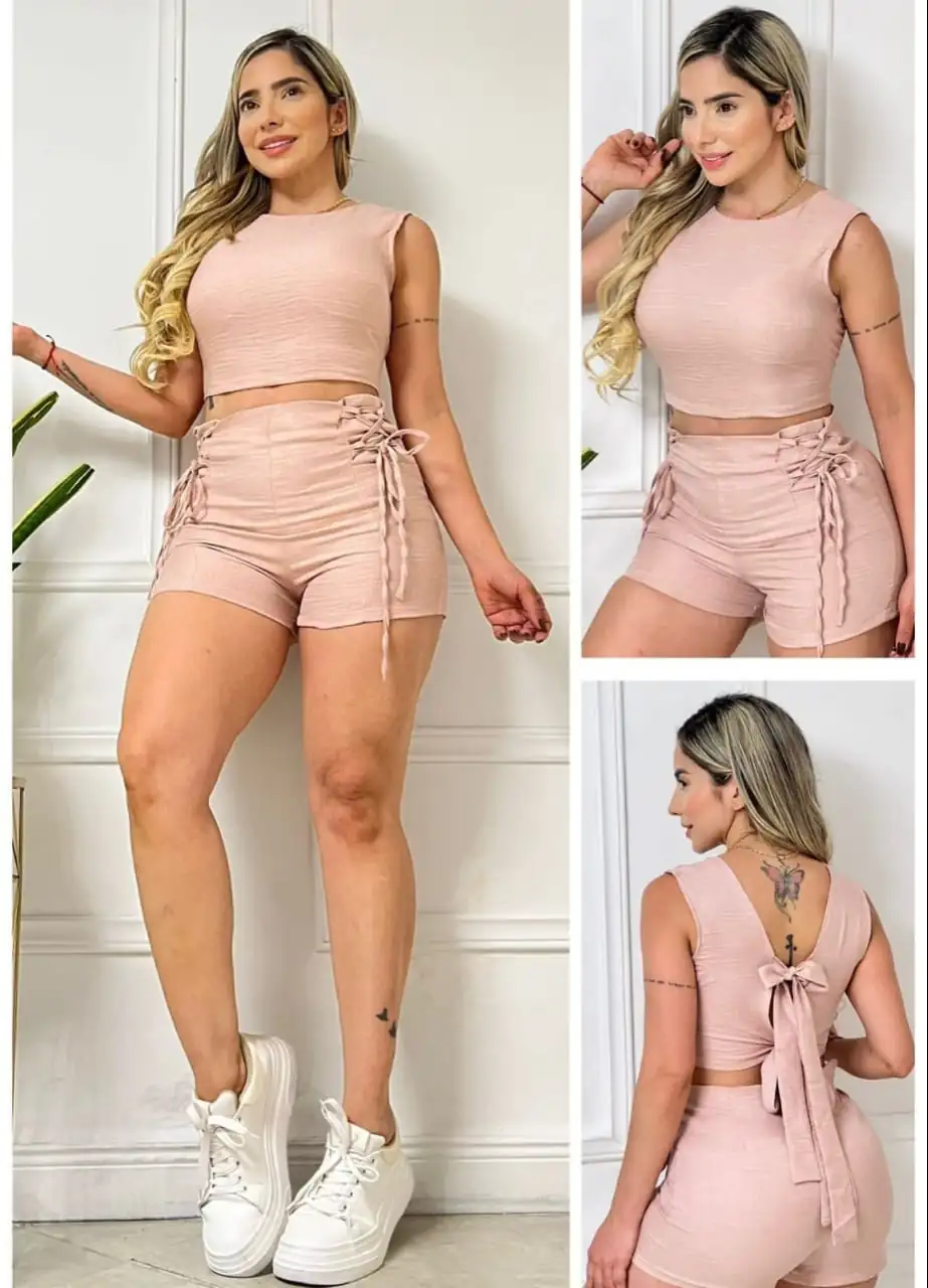 💫 Lindo Conjunto en Shorts y Croptop✨