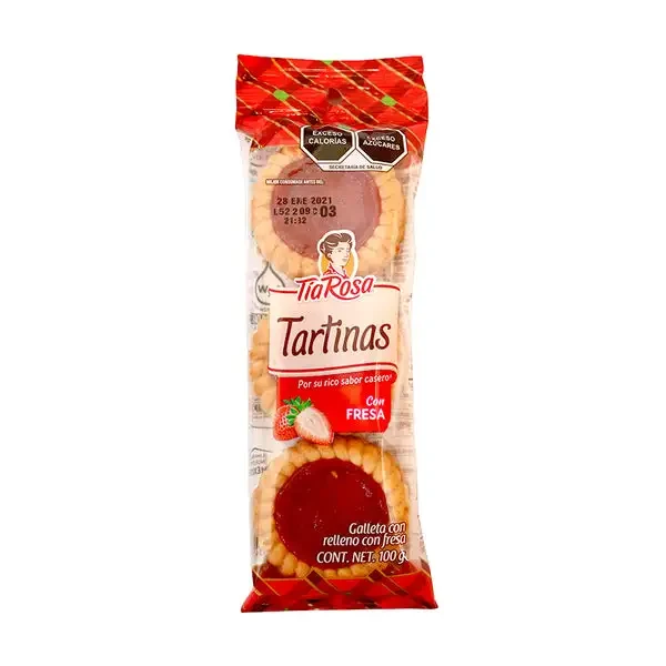 GALLETAS TORTINAS DE FRESA 100 G TIA ROSA