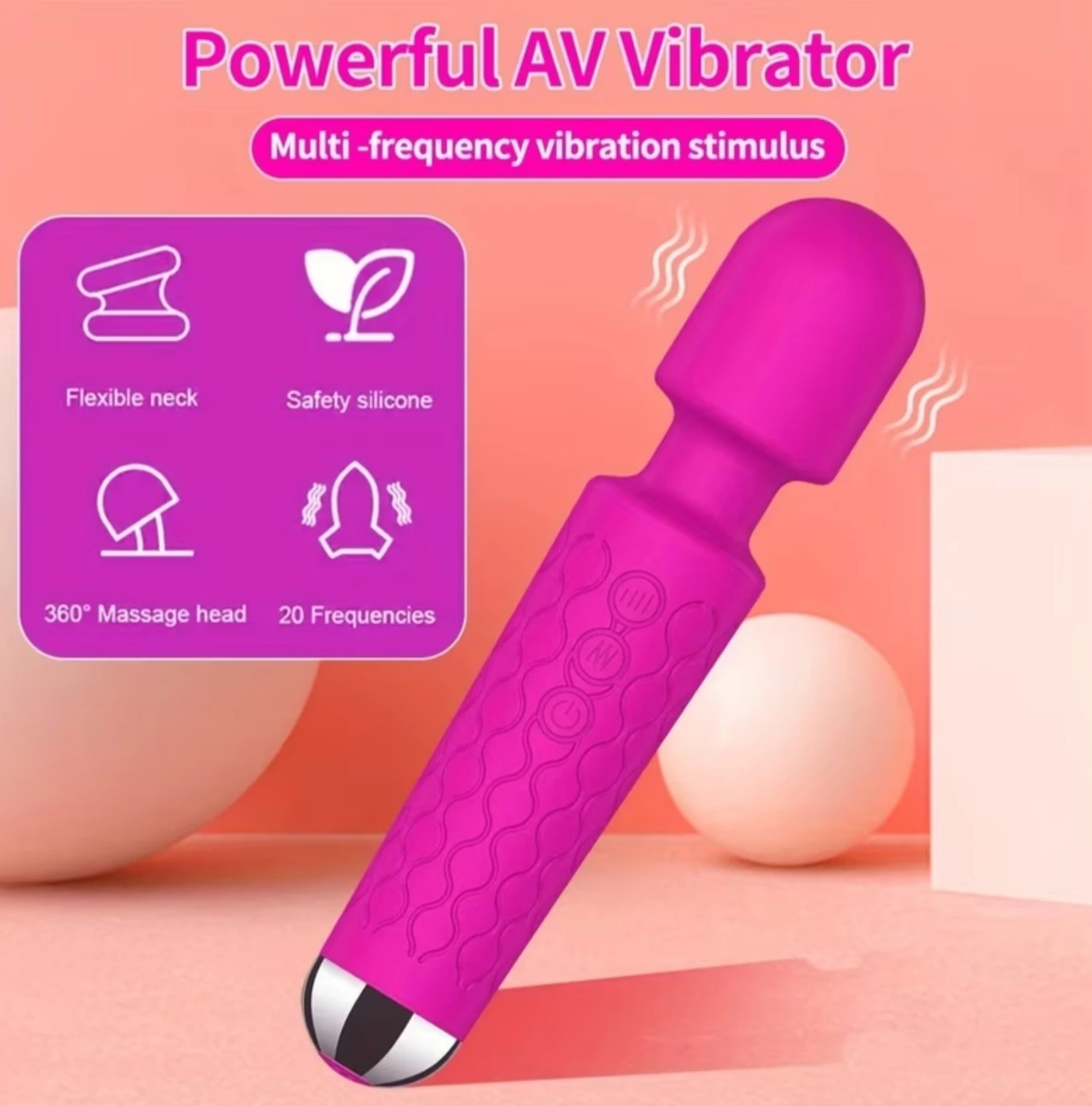 Vibrador varita mágica  7