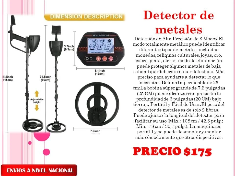 Detector de metales digital  2