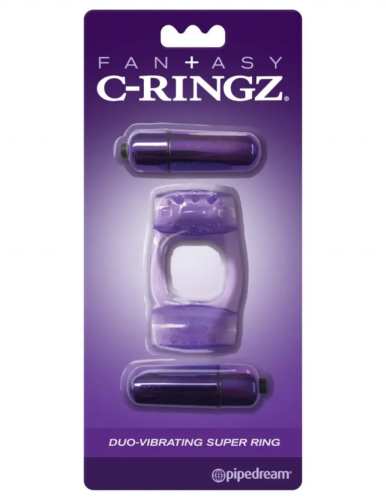 Fantasy C-Ringz Duo-Vibrating Super Ring – Purple