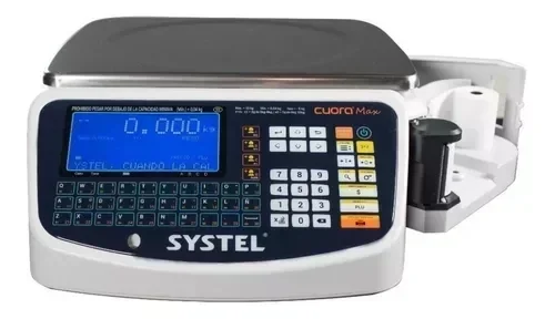 Balanza Systel Cuora Max ST 30kg C/Mástil 100V/240V 3