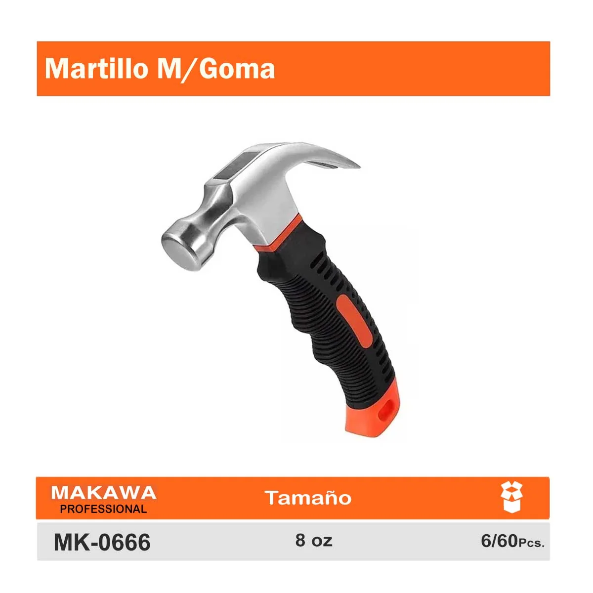 MARTILLO CHATO Engomado MKW 8 OZ