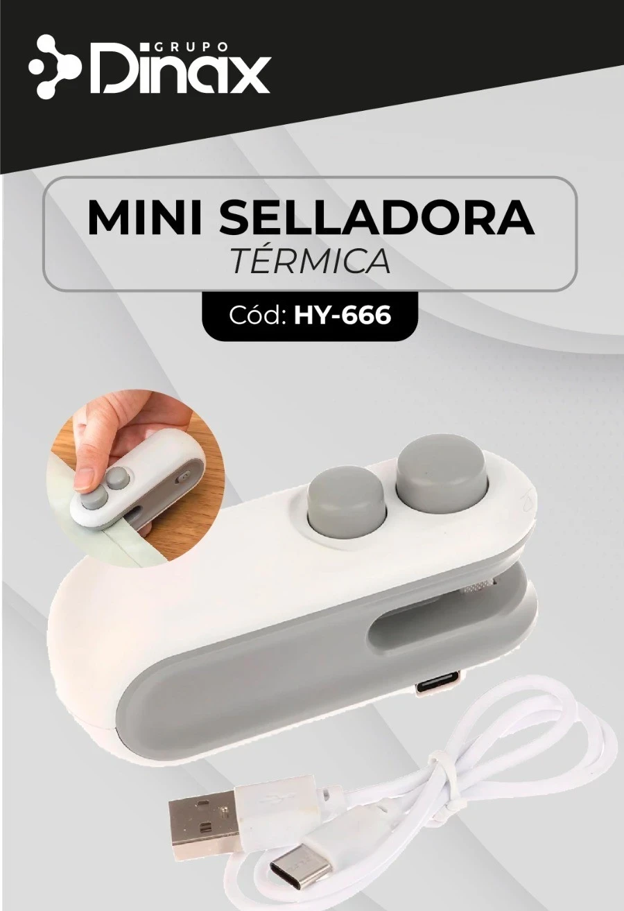 MINI MAQUINA SELLADORA DE BOLSA PORTÁTIL 