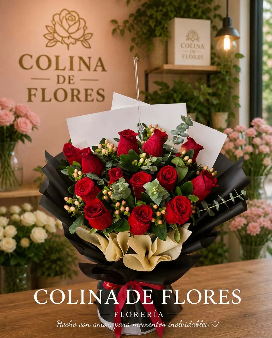 Buquet rosas rojas 