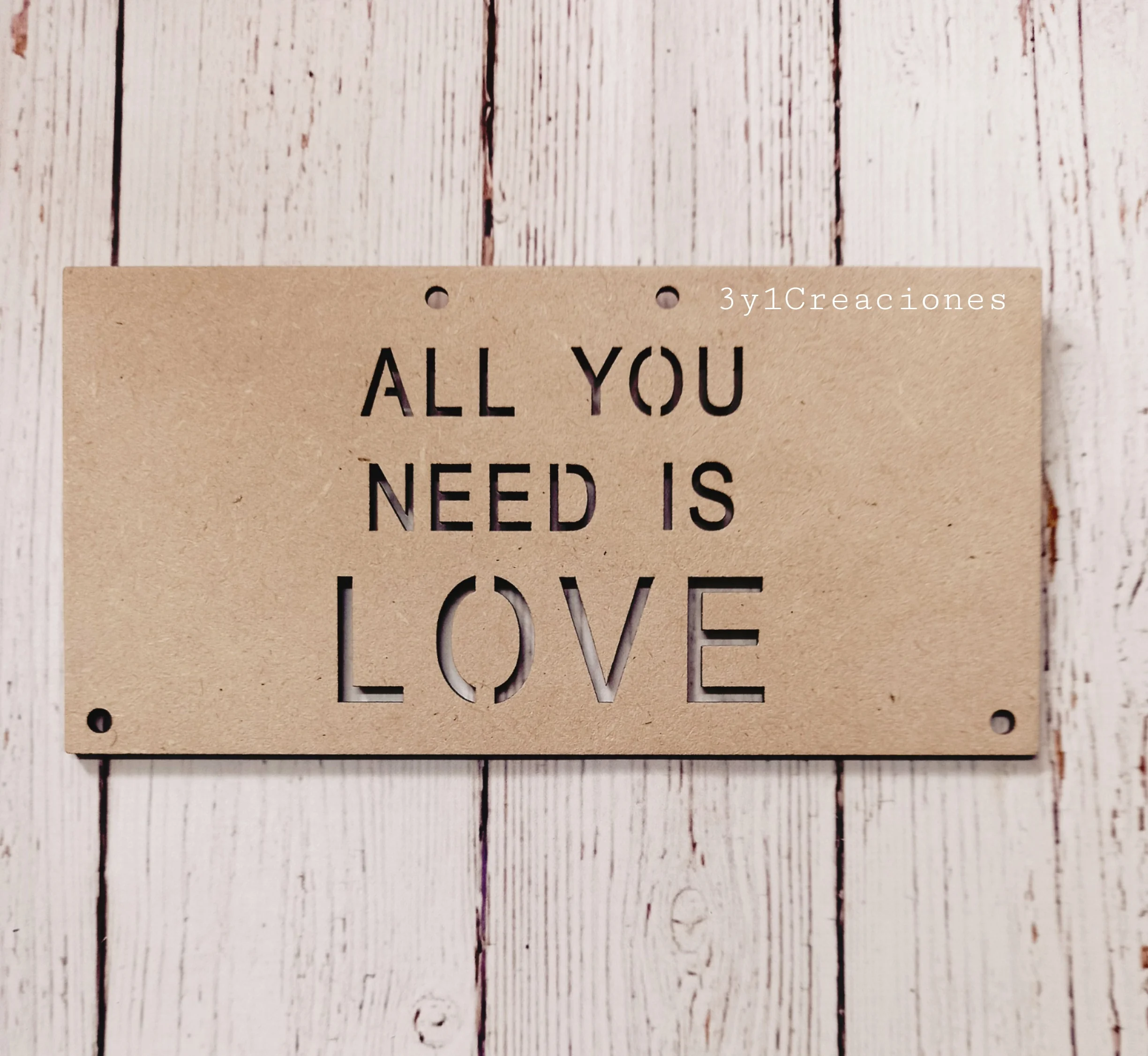 CARTEL RECTANGULAR ALL YOU NEED