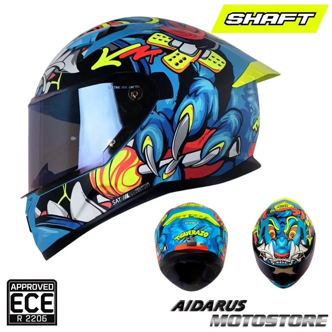 CASCO SHAFT 522SP TIGUERAZO AZUL MATE