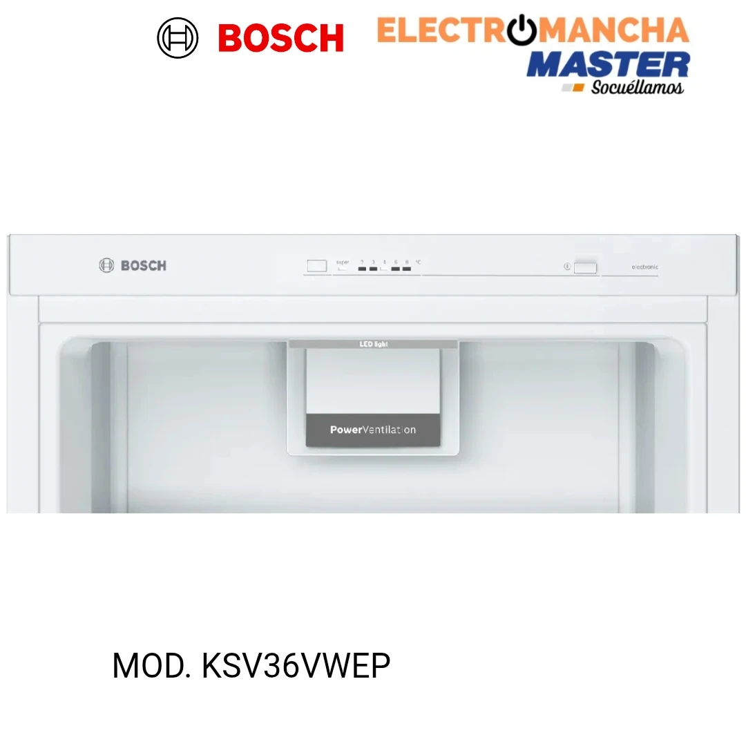 FRIGO 1 PUERTA BOSCH KSV36VWEP 1,86*60 BLANCO E 3