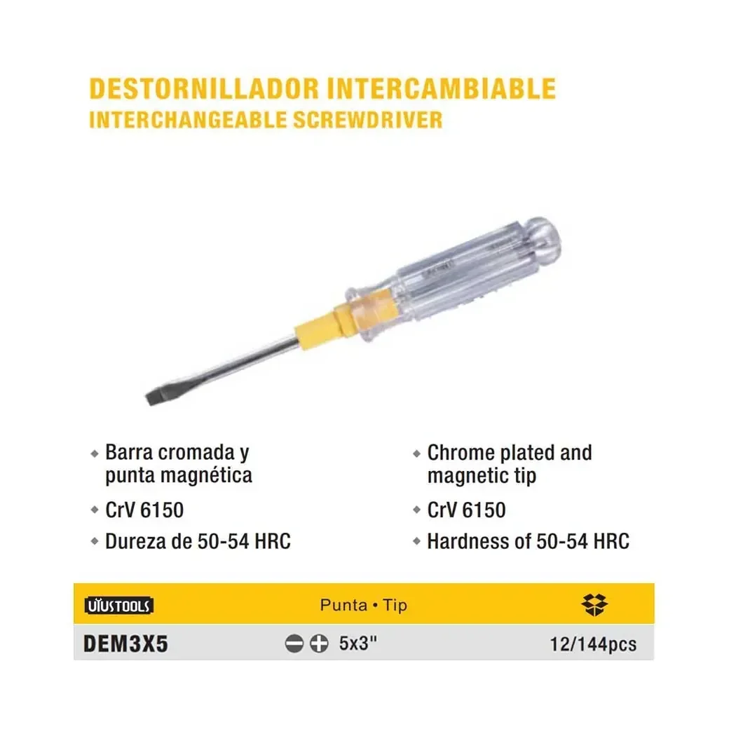 DESTORN DOBLE TRANSP UYUST (mediano) 3"X5